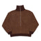 Haversack 5G Pile Zip Sweater Brown-Cardigan-Clutch Cafe