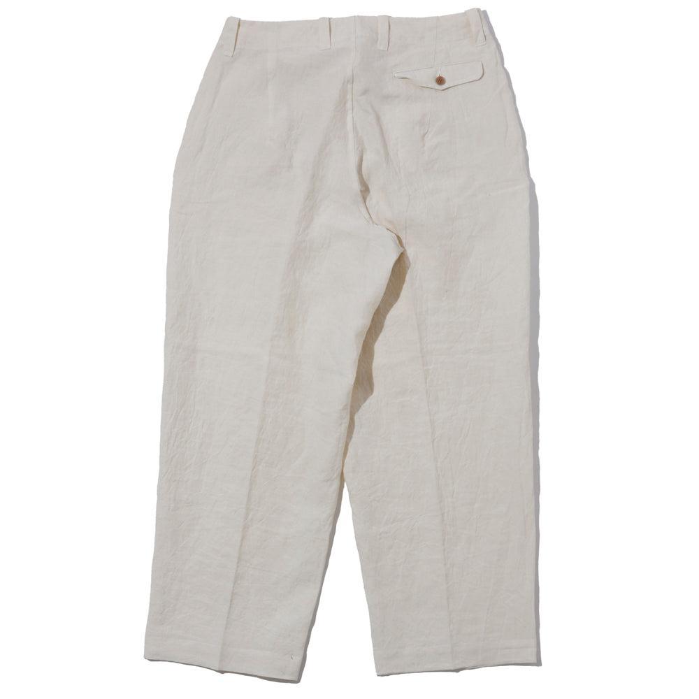 Haversack 60 Linen Poplin Wide Pants Beige-Trousers-Clutch Cafe