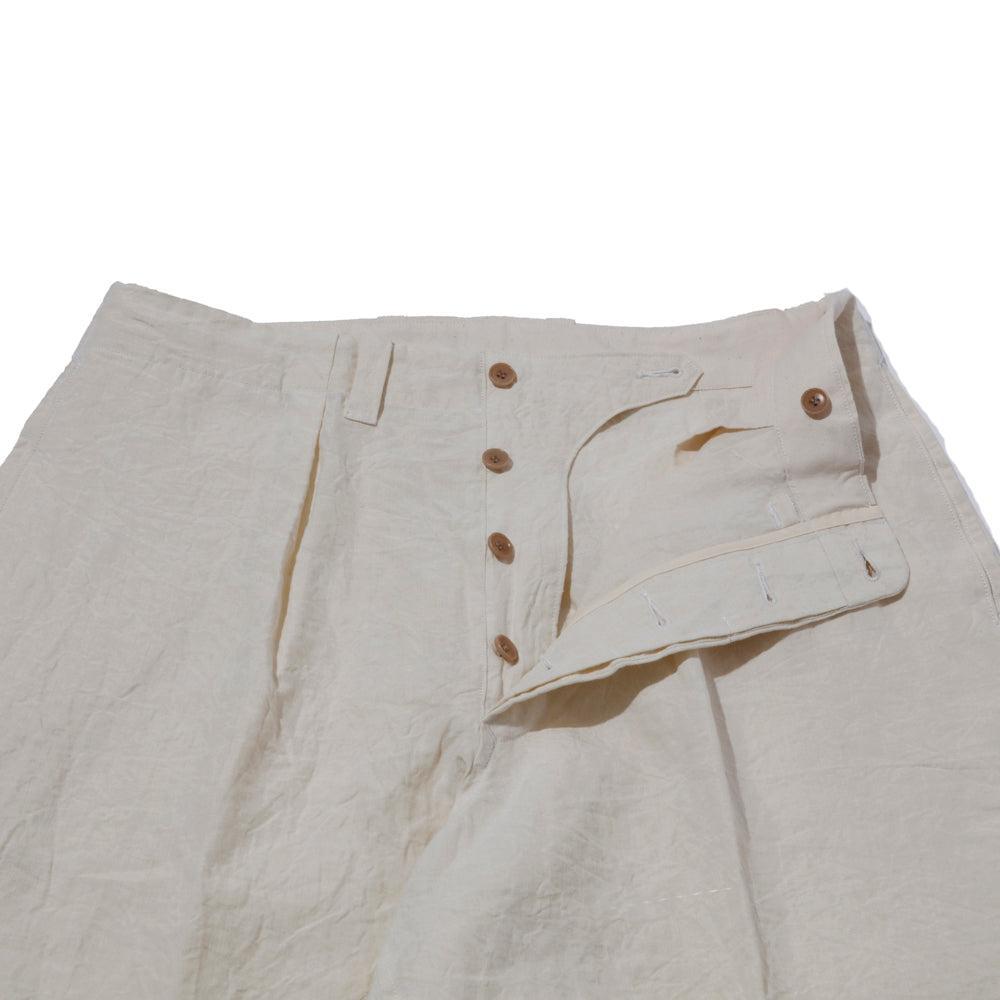 Haversack 60 Linen Poplin Wide Pants Beige-Trousers-Clutch Cafe