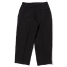 Haversack 60 Linen Poplin Wide Pants Black-Trousers-Clutch Cafe