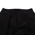Haversack 60 Linen Poplin Wide Pants Black-Trousers-Clutch Cafe