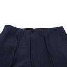 Haversack 60 Linen Poplin Wide Pants Navy-Trousers-Clutch Cafe