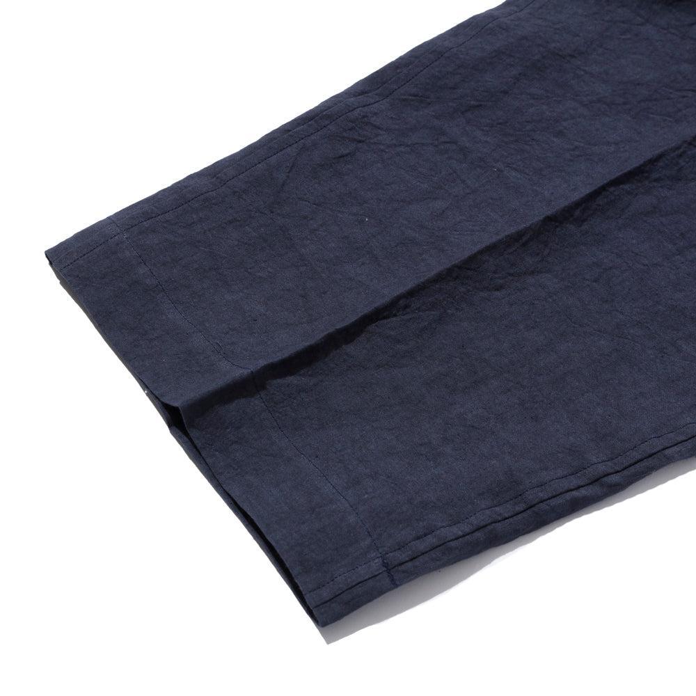 Haversack 60 Linen Poplin Wide Pants Navy-Trousers-Clutch Cafe