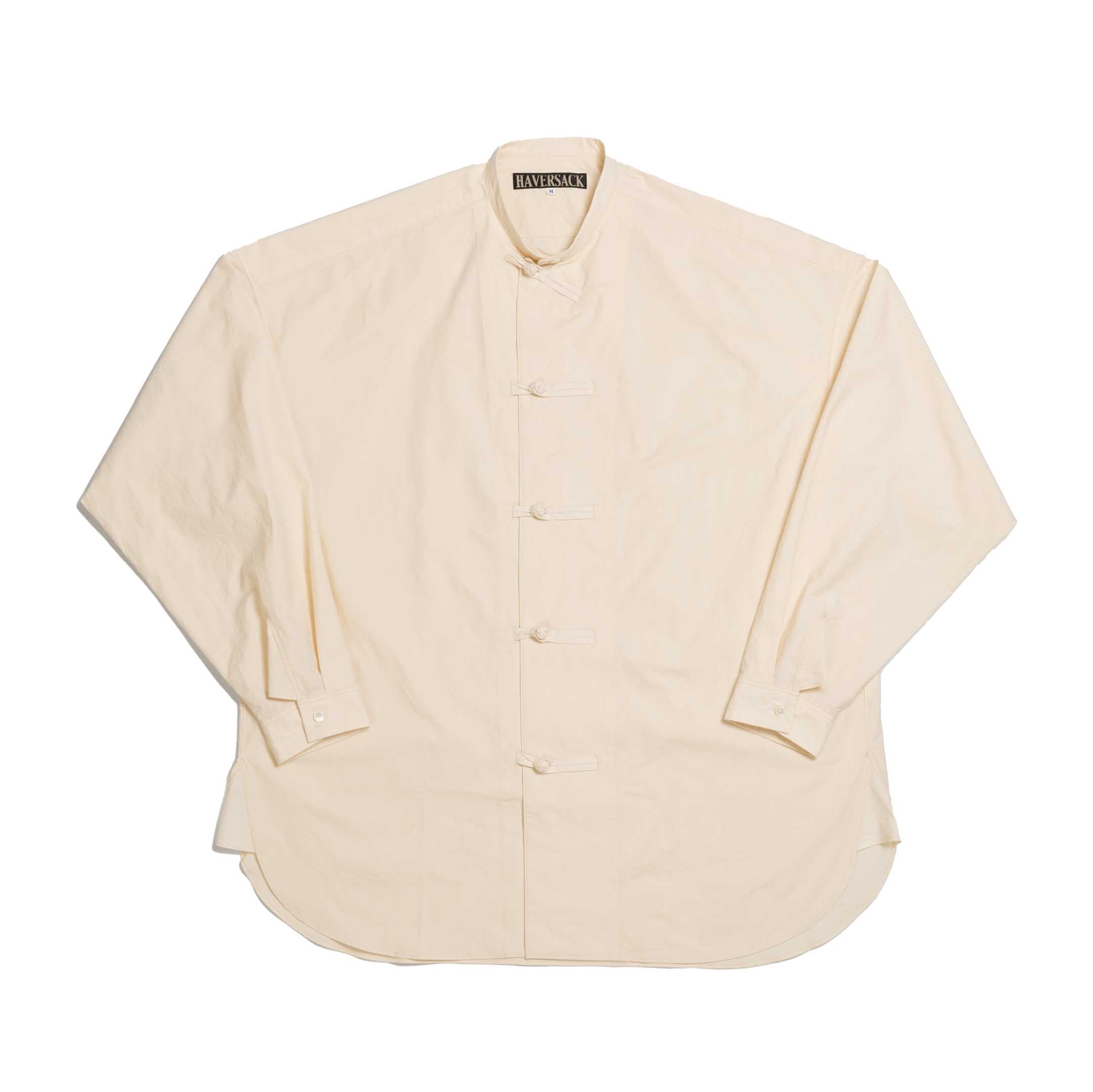Haversack China Button Shirt Natural-Shirt-Clutch Cafe