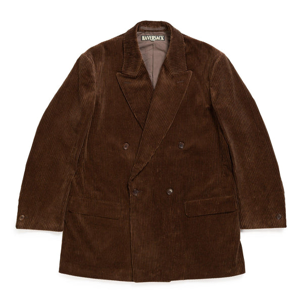 Haversack Double Breasted Corduroy Jacket Brown – Clutch Cafe