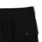 Haversack Linen Army Wide Trousers Black-Trousers-Clutch Cafe