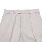 Haversack Linen Chambray Wide Pants Beige-Trousers-Clutch Cafe