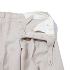 Haversack Linen Chambray Wide Pants Beige-Trousers-Clutch Cafe