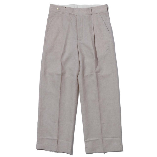 Haversack Linen Chambray Wide Pants Beige – Clutch Cafe