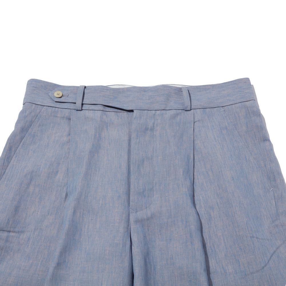 Haversack Linen Chambray Wide Pants Sax-Trousers-Clutch Cafe