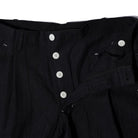 Haversack Linen/Cotton HBT Utility Trousers Black-Trousers-Clutch Cafe