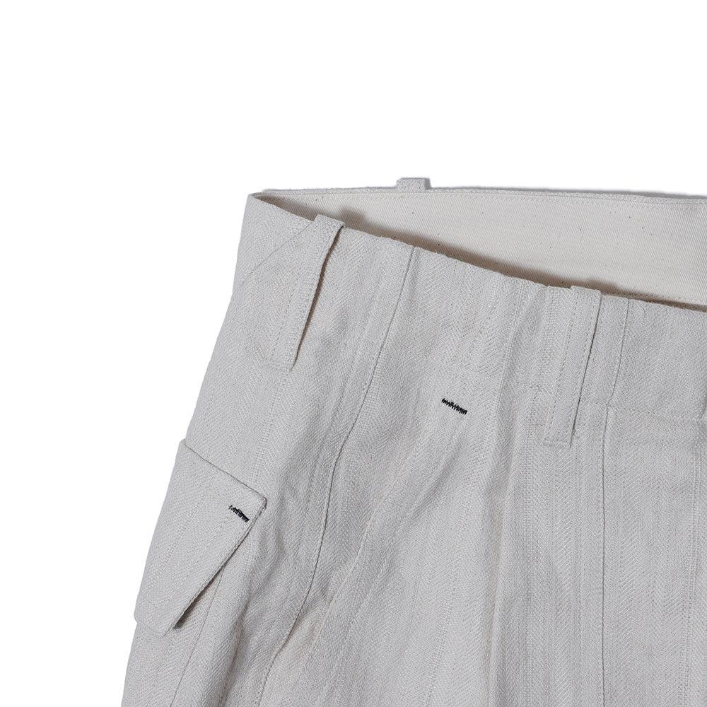 Haversack Linen/Cotton HBT Utility Trousers Natural-Trousers-Clutch Cafe