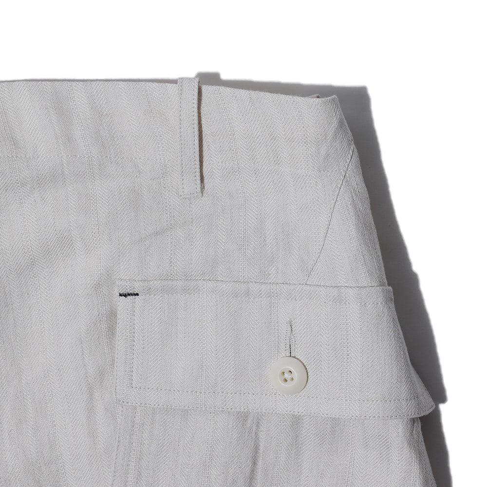 Haversack Linen/Cotton HBT Utility Trousers Natural-Trousers-Clutch Cafe