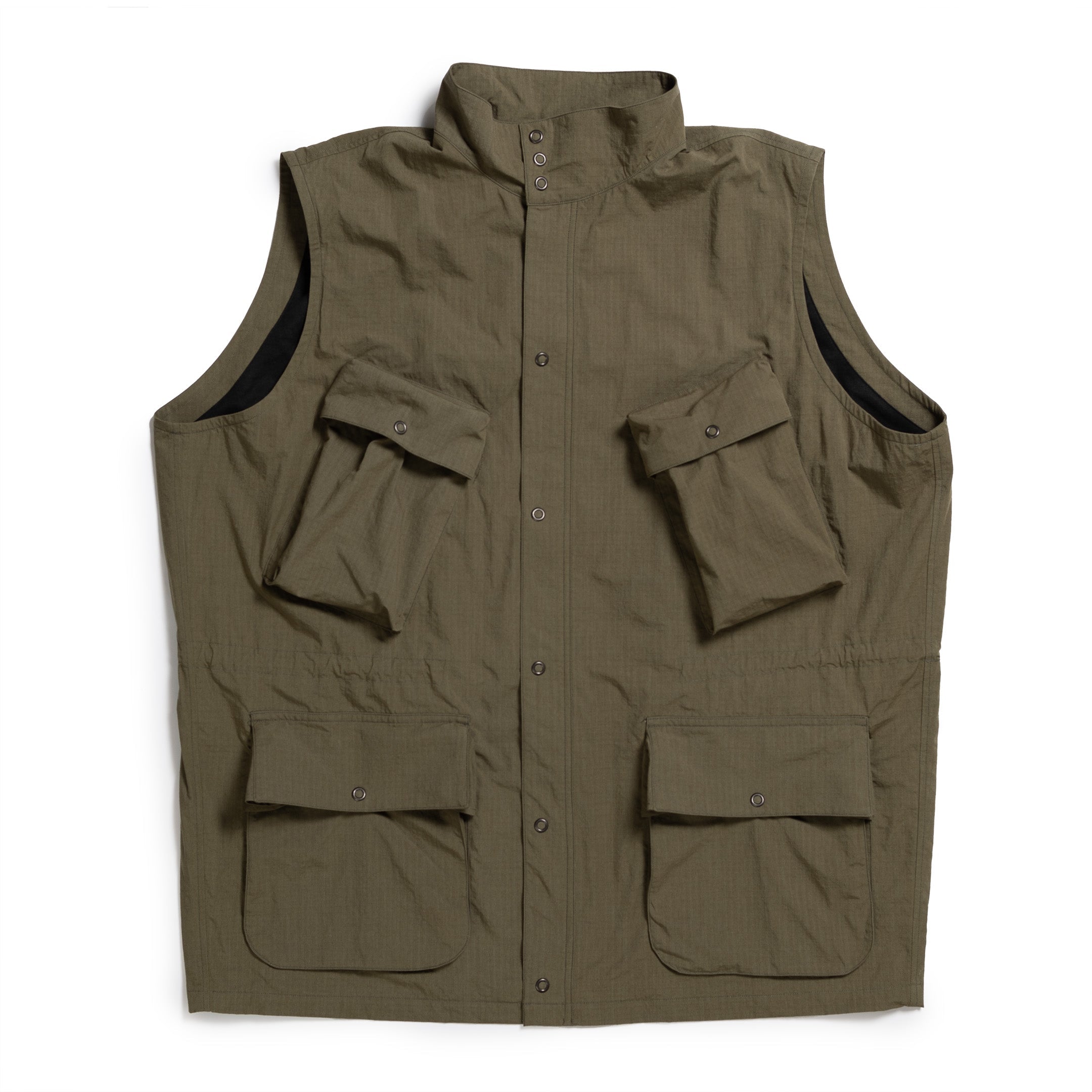 Haversack Military Vest Khaki-Vest-Clutch Cafe