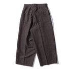 Haversack Pleated Trousers Brown-Trousers-Clutch Cafe