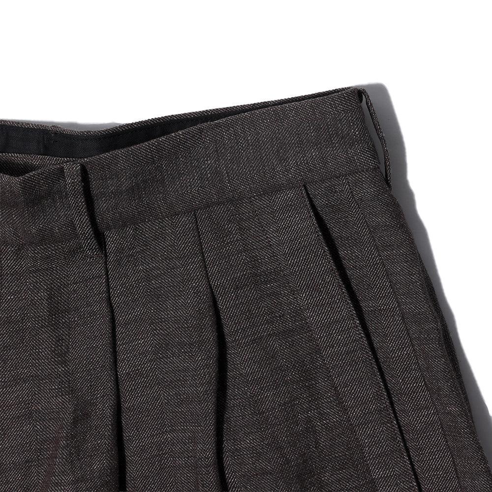 Haversack Pleated Trousers Brown-Trousers-Clutch Cafe