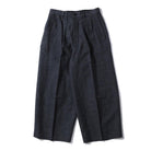 Haversack Pleated Trousers Navy-Trousers-Clutch Cafe