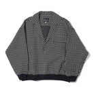 Haversack Sashiko Jacquard Pullover Shirt Black-Shirt-Clutch Cafe