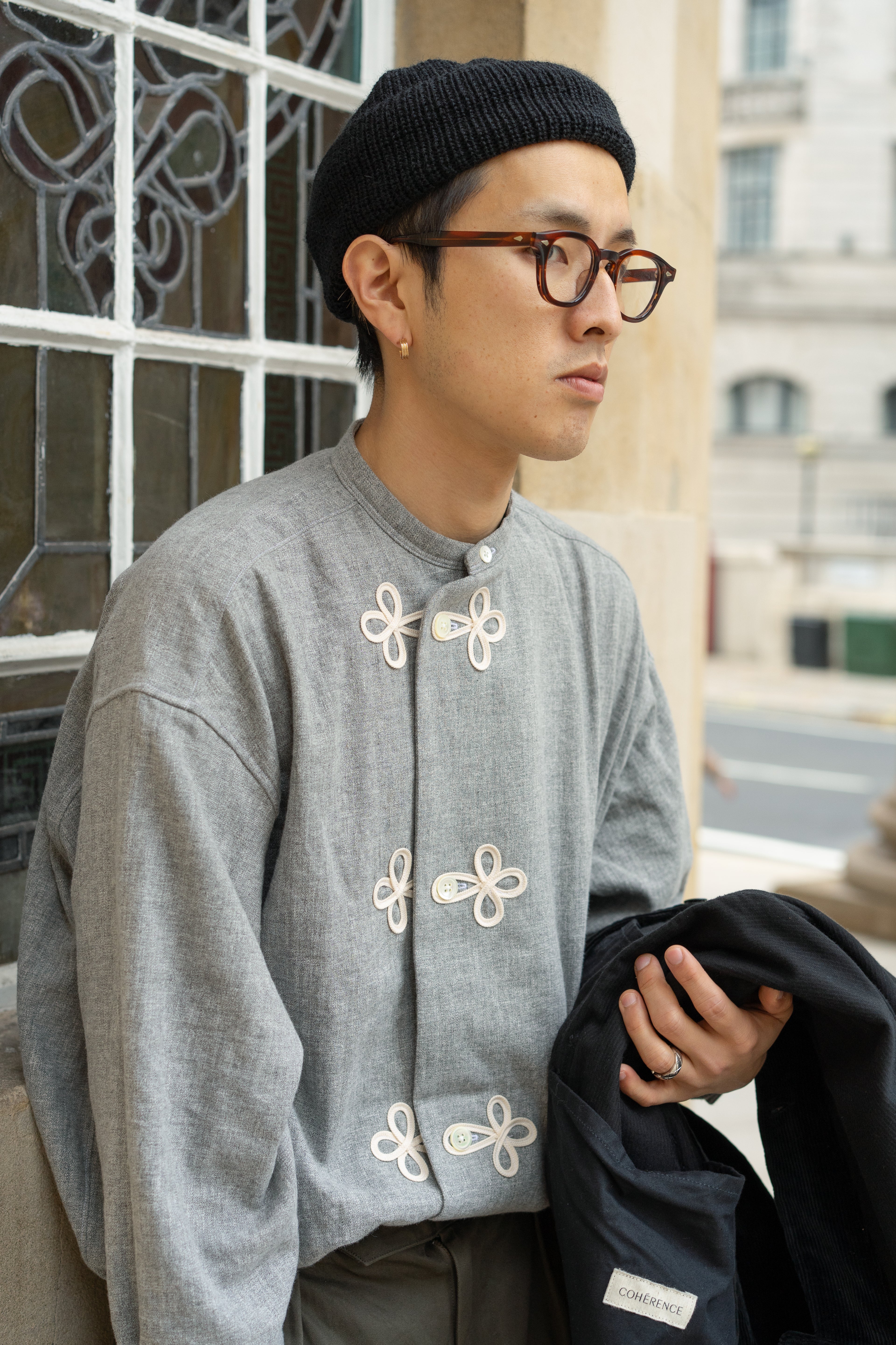 Haversack Sleeping Shirt Grey-Shirt-Clutch Cafe
