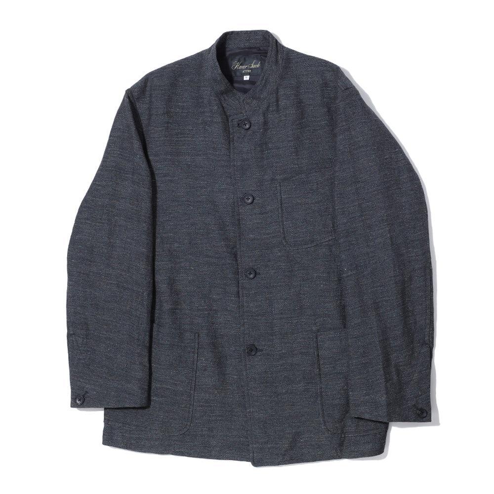 Haversack Stand Collar Jacket Navy-Jacket-Clutch Cafe