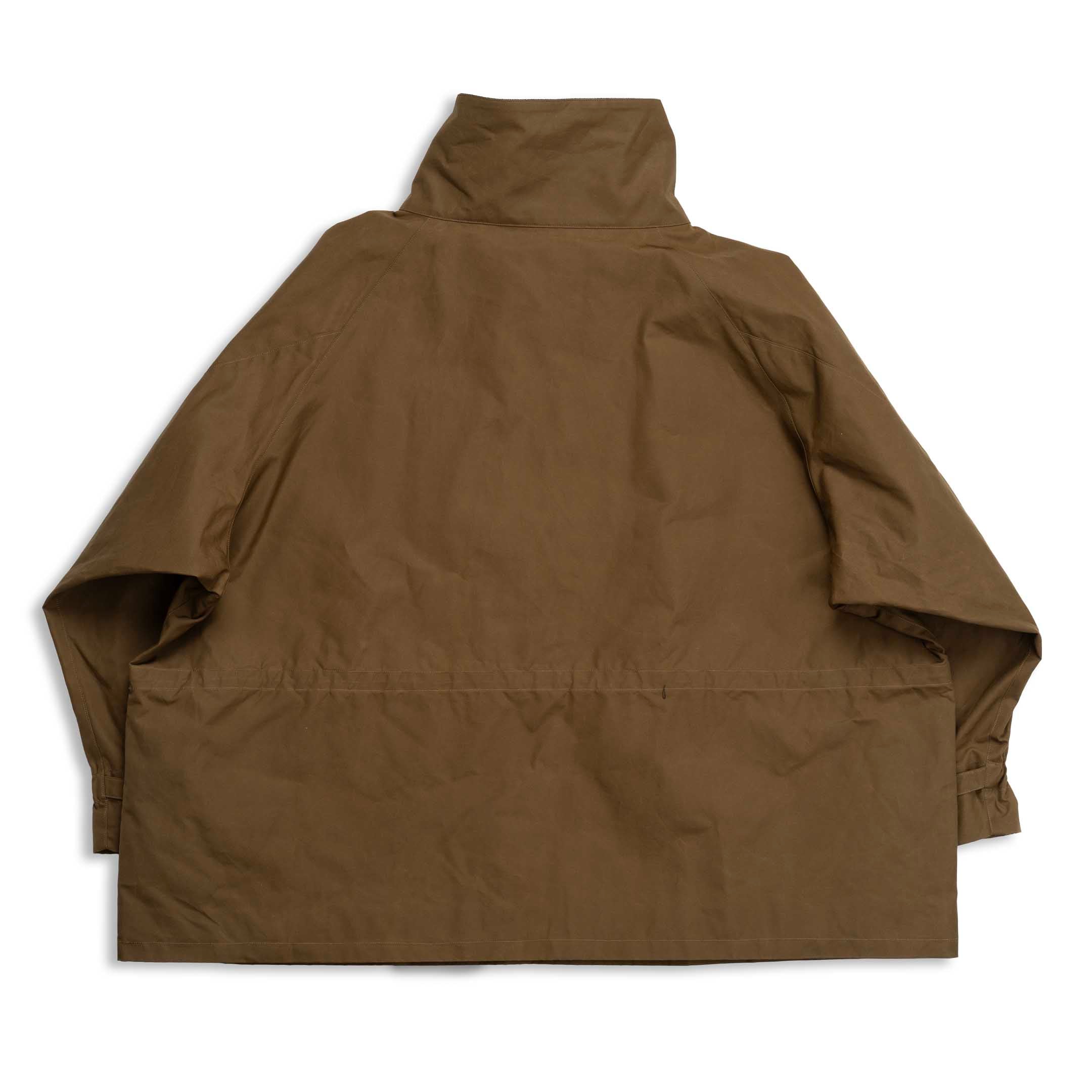 Haversack Waxed High Neck Pullover Jacket Brown-Jacket-Clutch Cafe