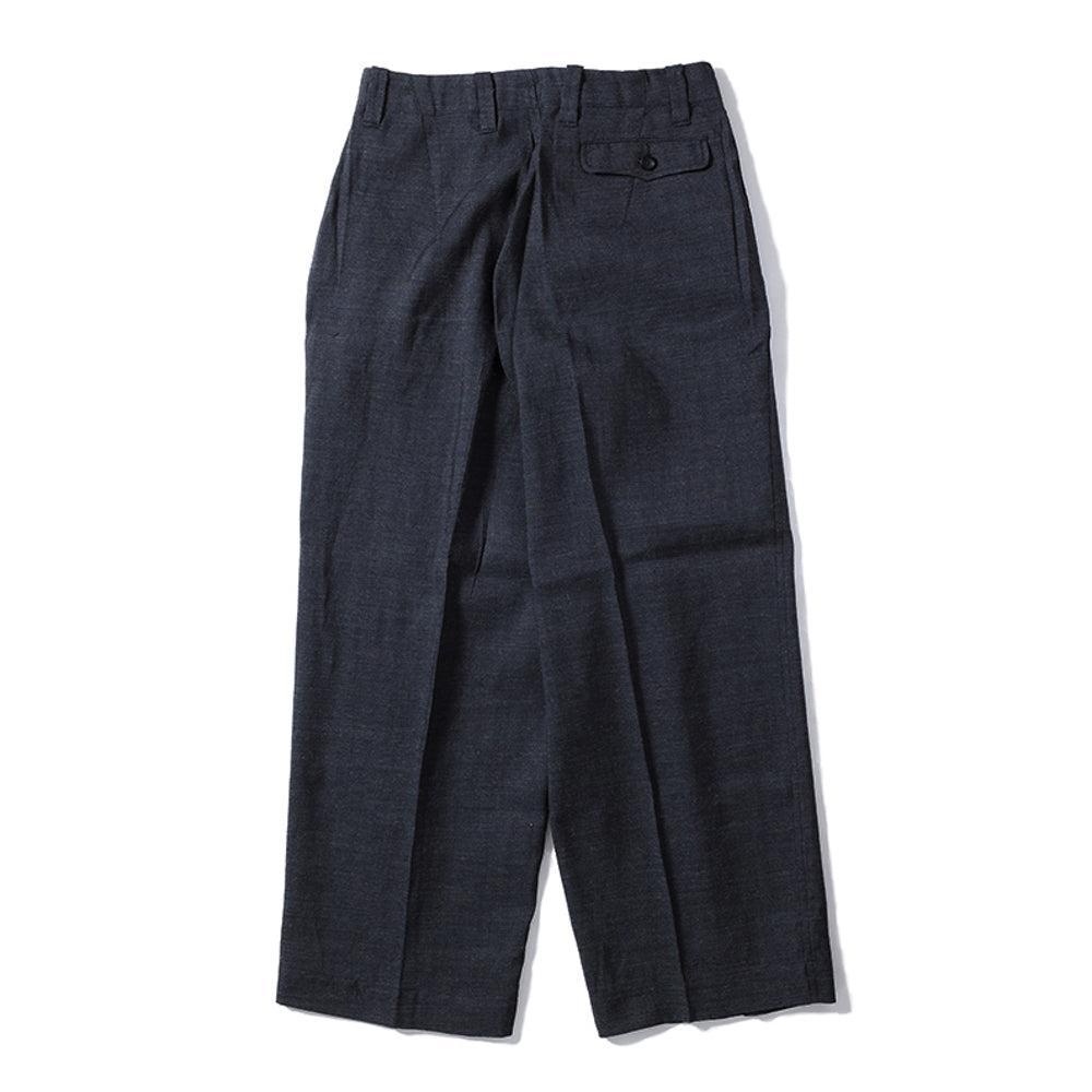 Haversack Wool/Linen Trousers Navy-Trousers-Clutch Cafe