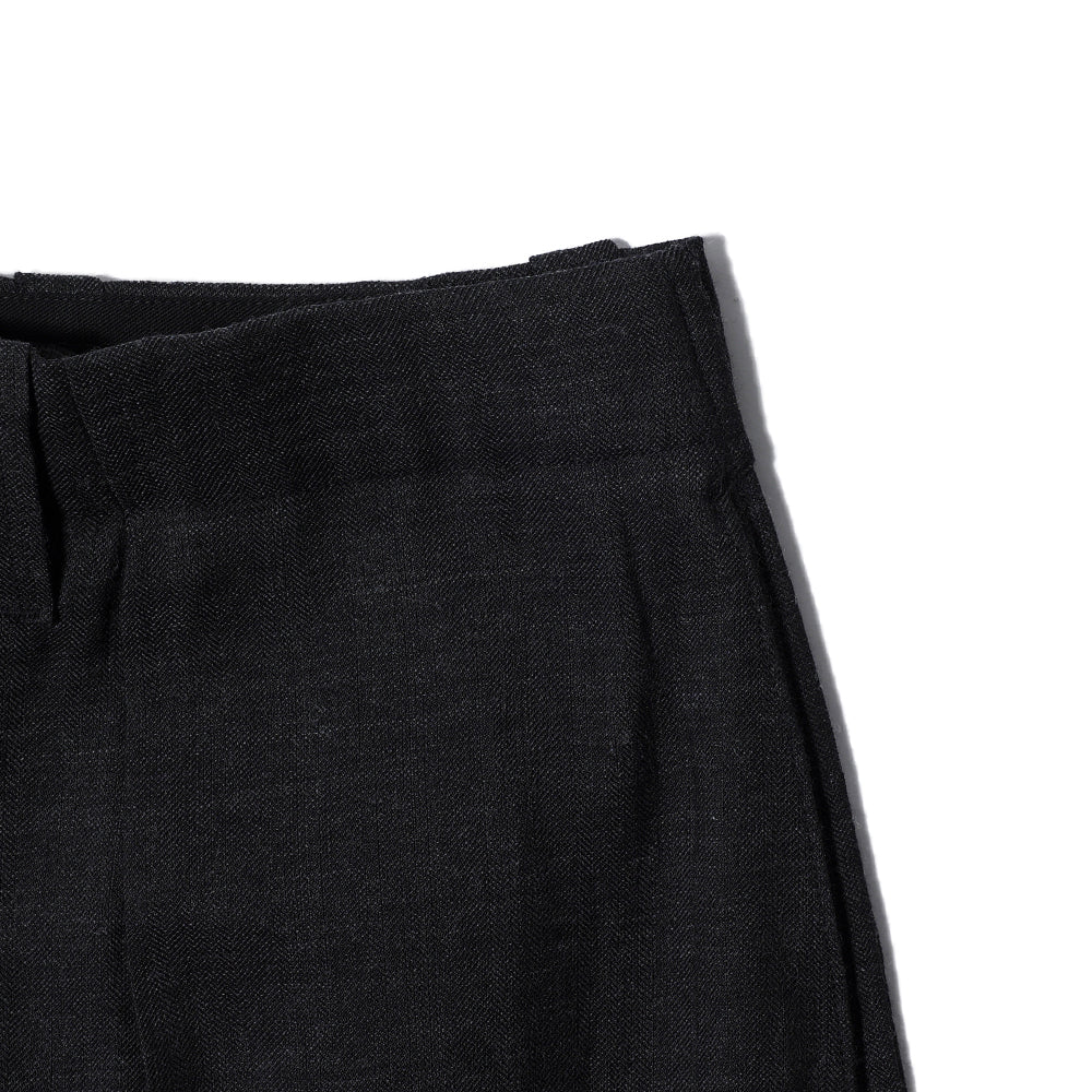 Haversack Wool/Linen Trousers Navy-Trousers-Clutch Cafe