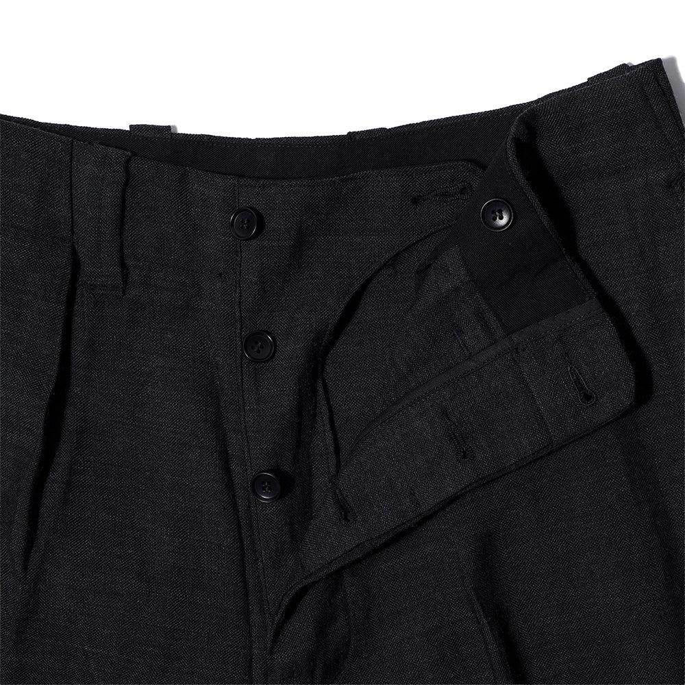 Haversack Wool/Linen Trousers Navy-Trousers-Clutch Cafe