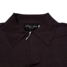 Haversack Zip Knit Polo Brown-Polo Shirt-Clutch Cafe