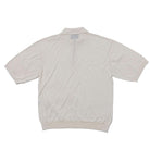 Haversack Zip Knit Polo Ivory-Polo Shirt-Clutch Cafe