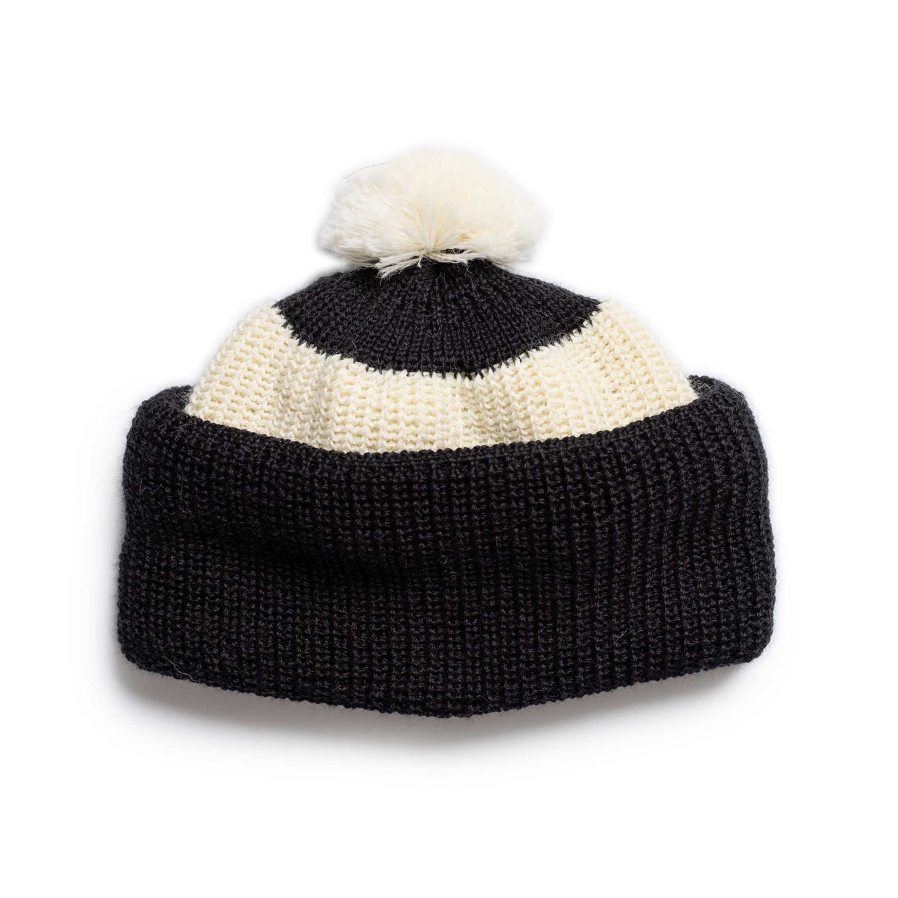 Heimat Mechanics Contrast Bobble Hat Schwarz/Seashell/Seashell-Hat-Clutch Cafe