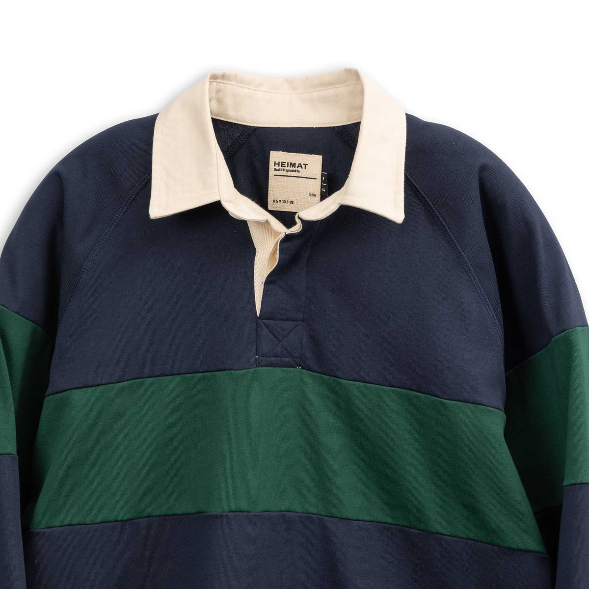 Heimat Raglan Rugby Shirt Ink / Tannen Gruen-Rugby Shirt-Clutch Cafe