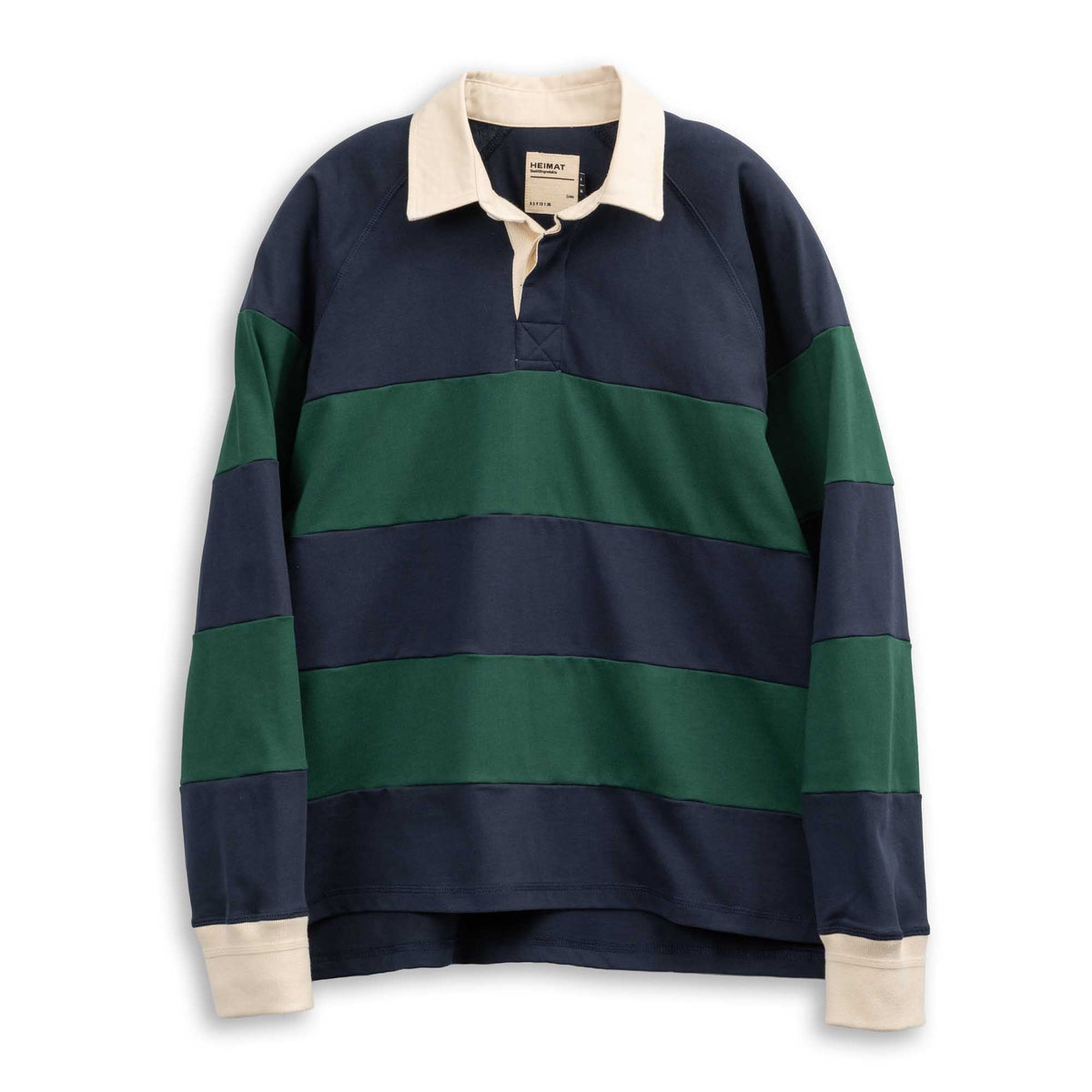 Heimat Raglan Rugby Shirt Ink / Tannen Gruen-Rugby Shirt-Clutch Cafe