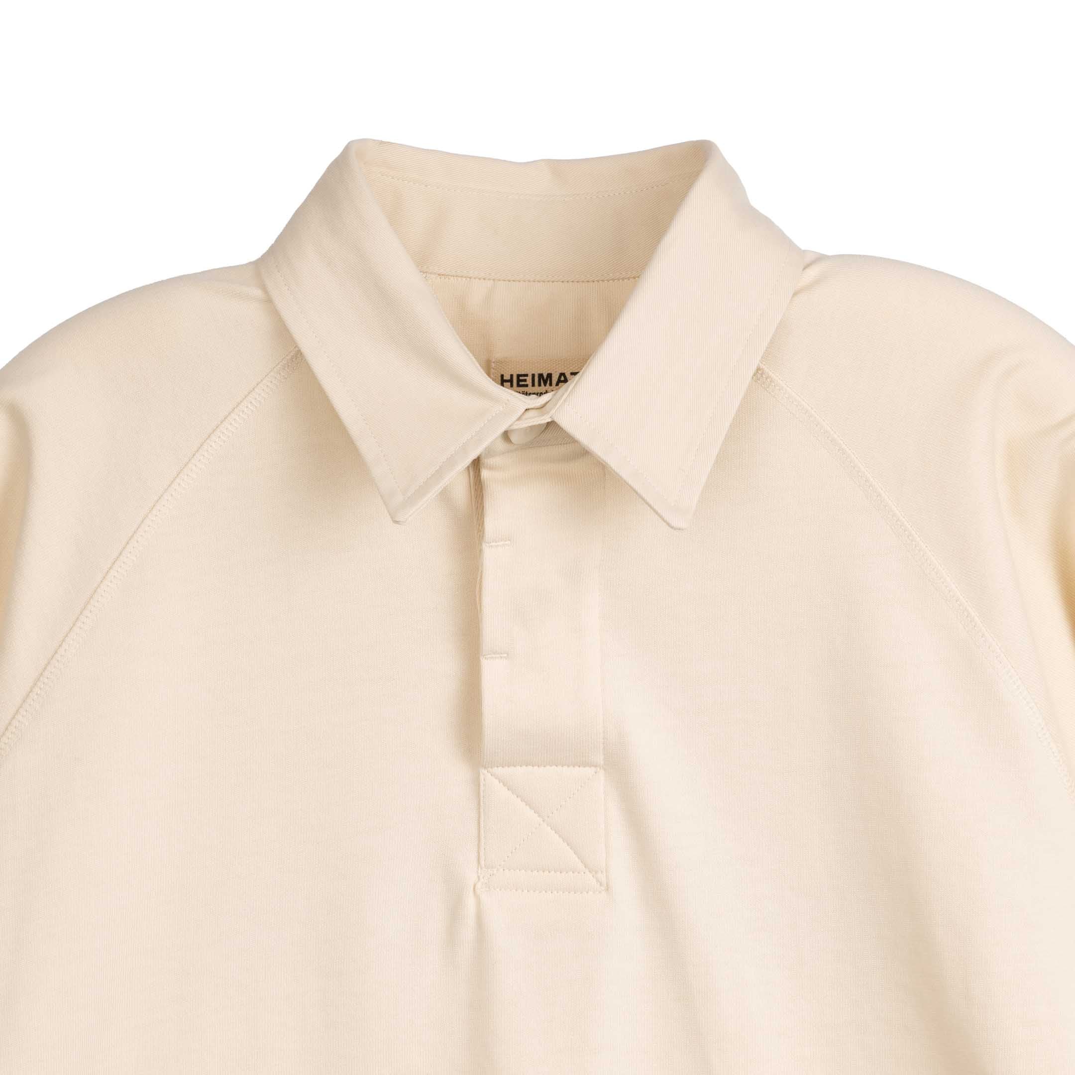 Heimat Raglan Rugby Shirt Seashell-Rugby Shirt-Clutch Cafe