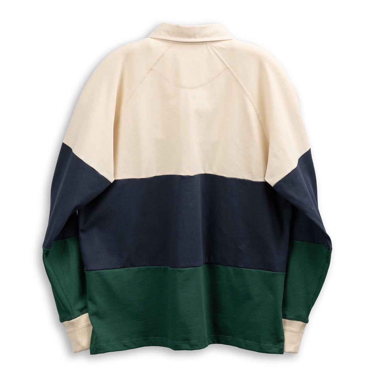 Heimat Raglan Rugby Shirt Tannen Gruen / Seashell /Ink-Rugby Shirt-Clutch Cafe