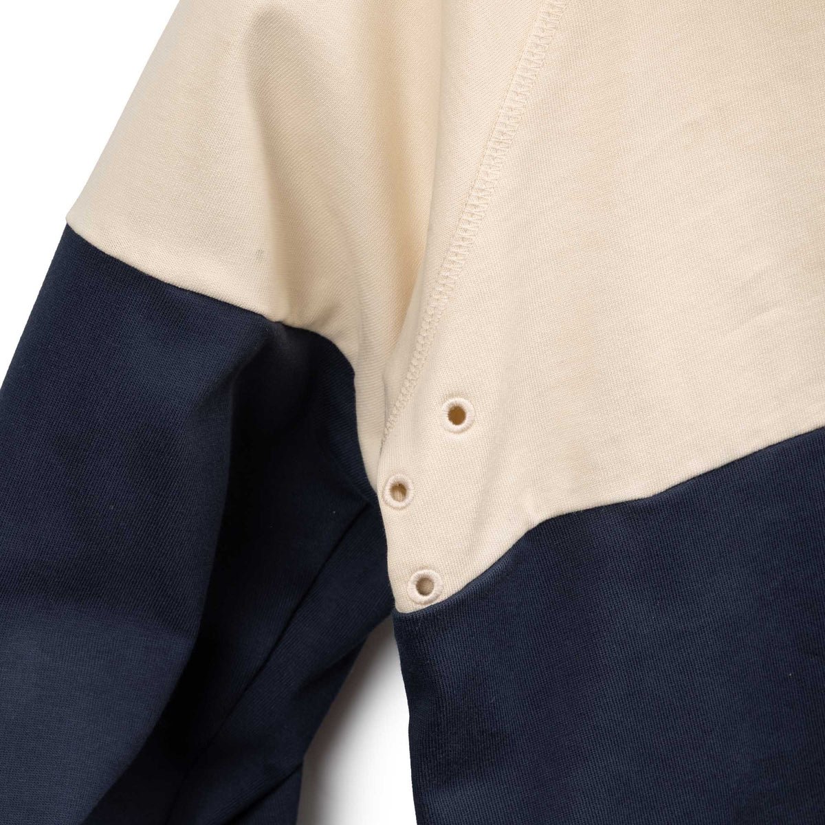 Heimat Raglan Rugby Shirt Tannen Gruen / Seashell /Ink-Rugby Shirt-Clutch Cafe