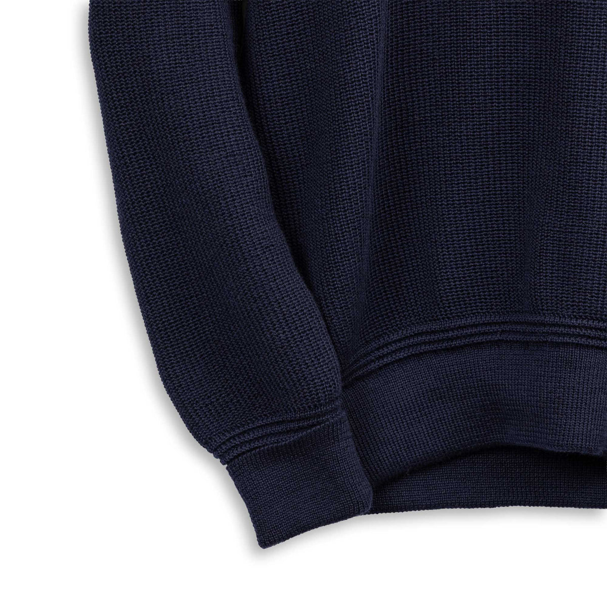 Heimat Rundhals Merino Crew Neck Sweater Ink-Knitwear-Clutch Cafe