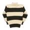 Heimat Signal Stripes Rugby Seashell/Military Green-Sweater-Clutch Cafe