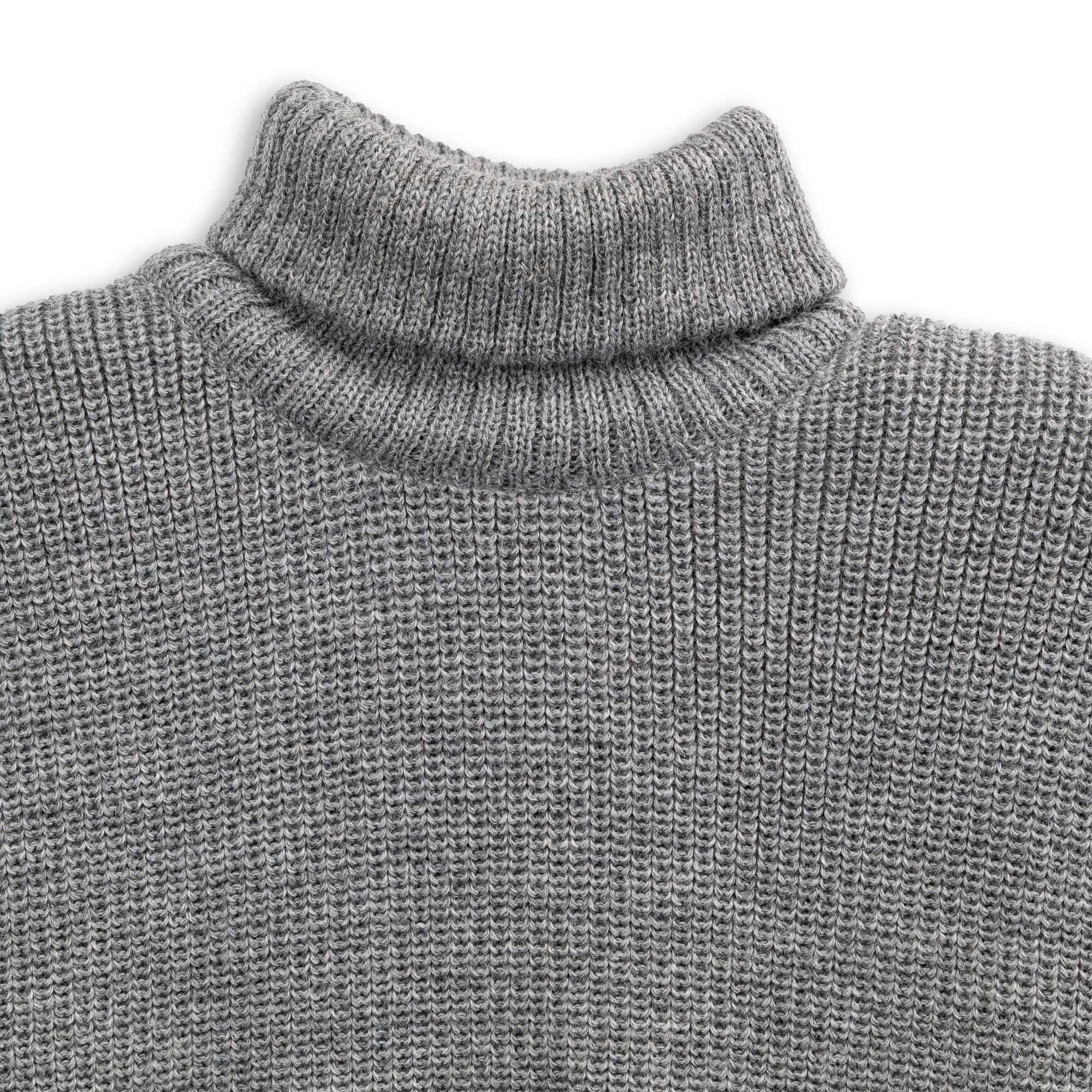 Heimat U-Boat Roll Neck Battleship Grey-Sweater-Clutch Cafe