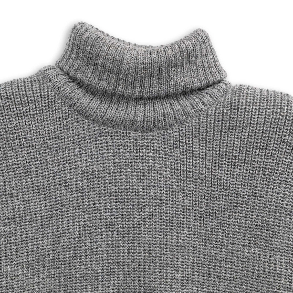 Heimat U-Boat Roll Neck Battleship Grey-Sweater-Clutch Cafe