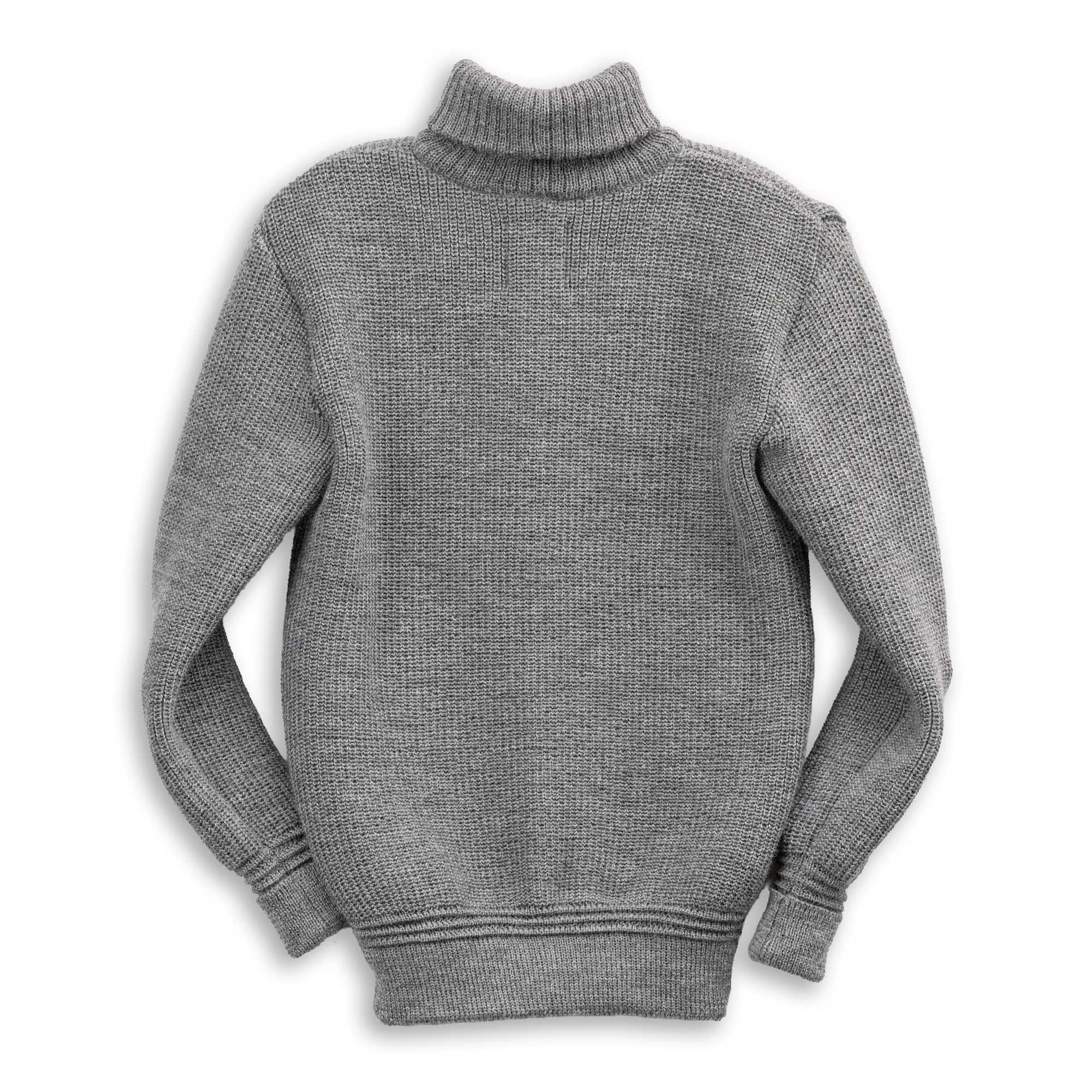 Heimat U-Boat Roll Neck Battleship Grey-Sweater-Clutch Cafe