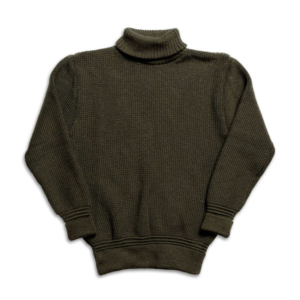 Heimat U-Boat Roll Neck Military Green-Sweater-Clutch Cafe