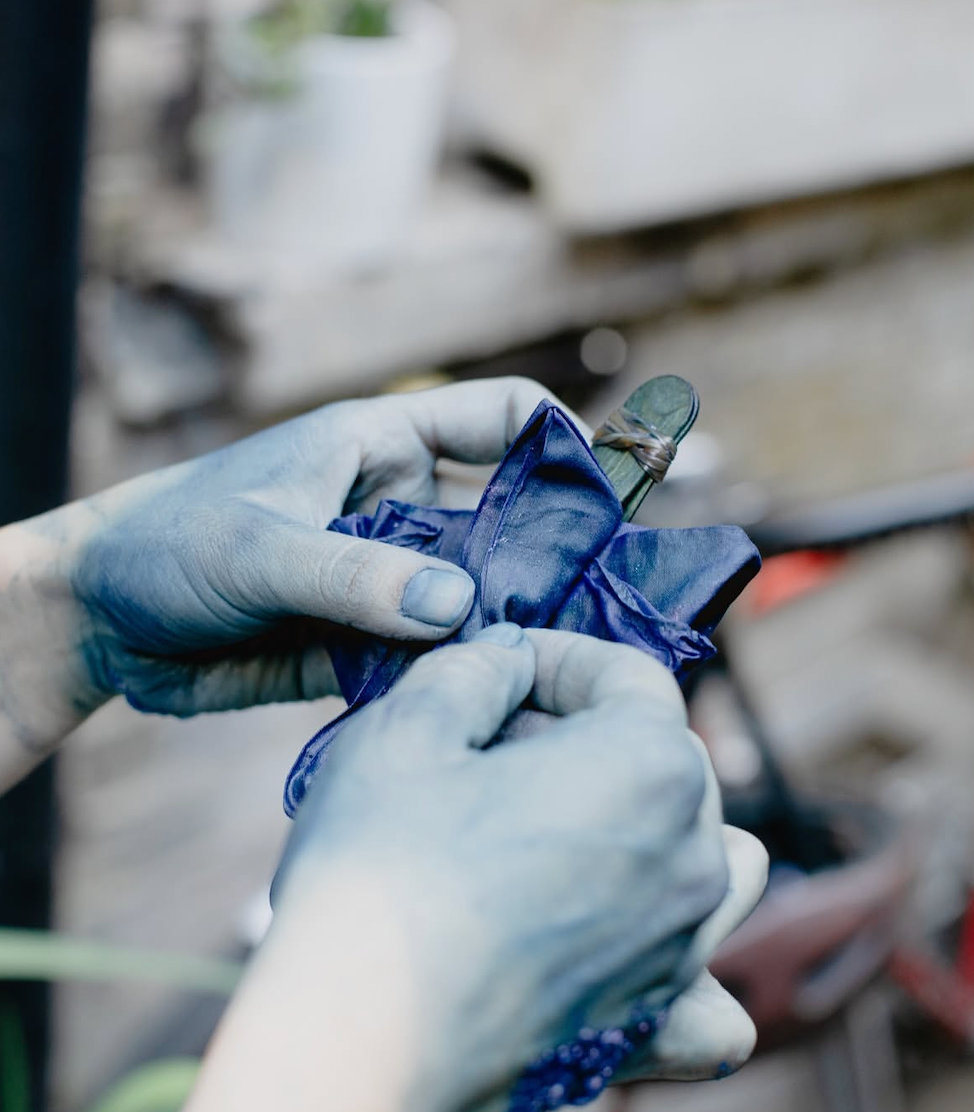 Indigo Dyeing Workshop for the Indigo Day-workshop-Clutch Cafe