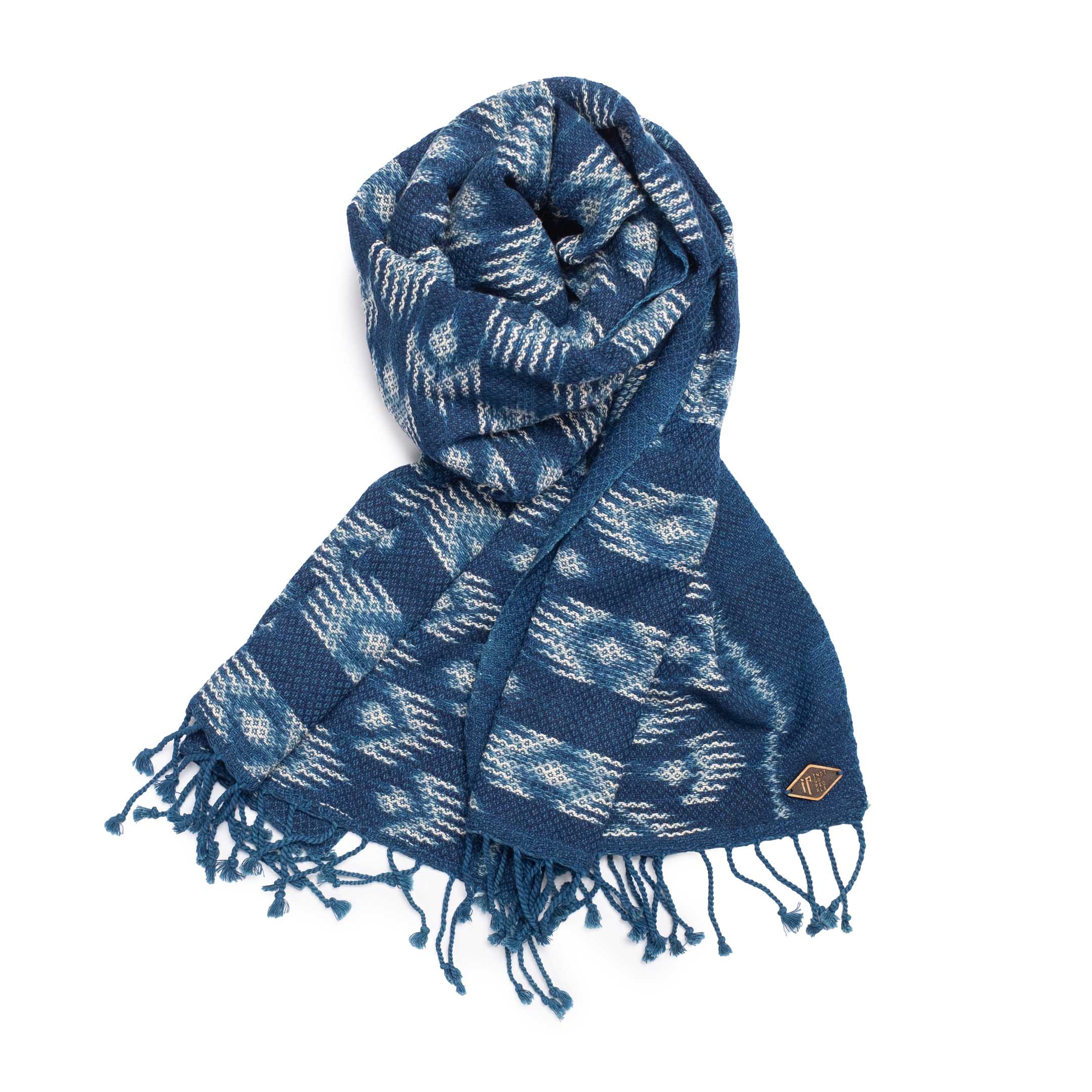 Indigo People Wing Scarf-Scarf-Clutch Cafe