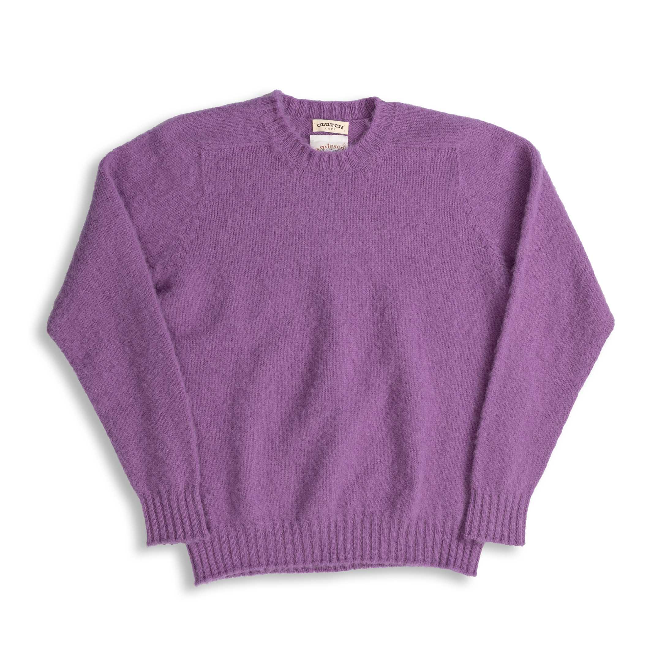 Jamieson's For Clutch Cafe Brushed Shetland Sweater Anemone-Knitwear-Clutch Cafe