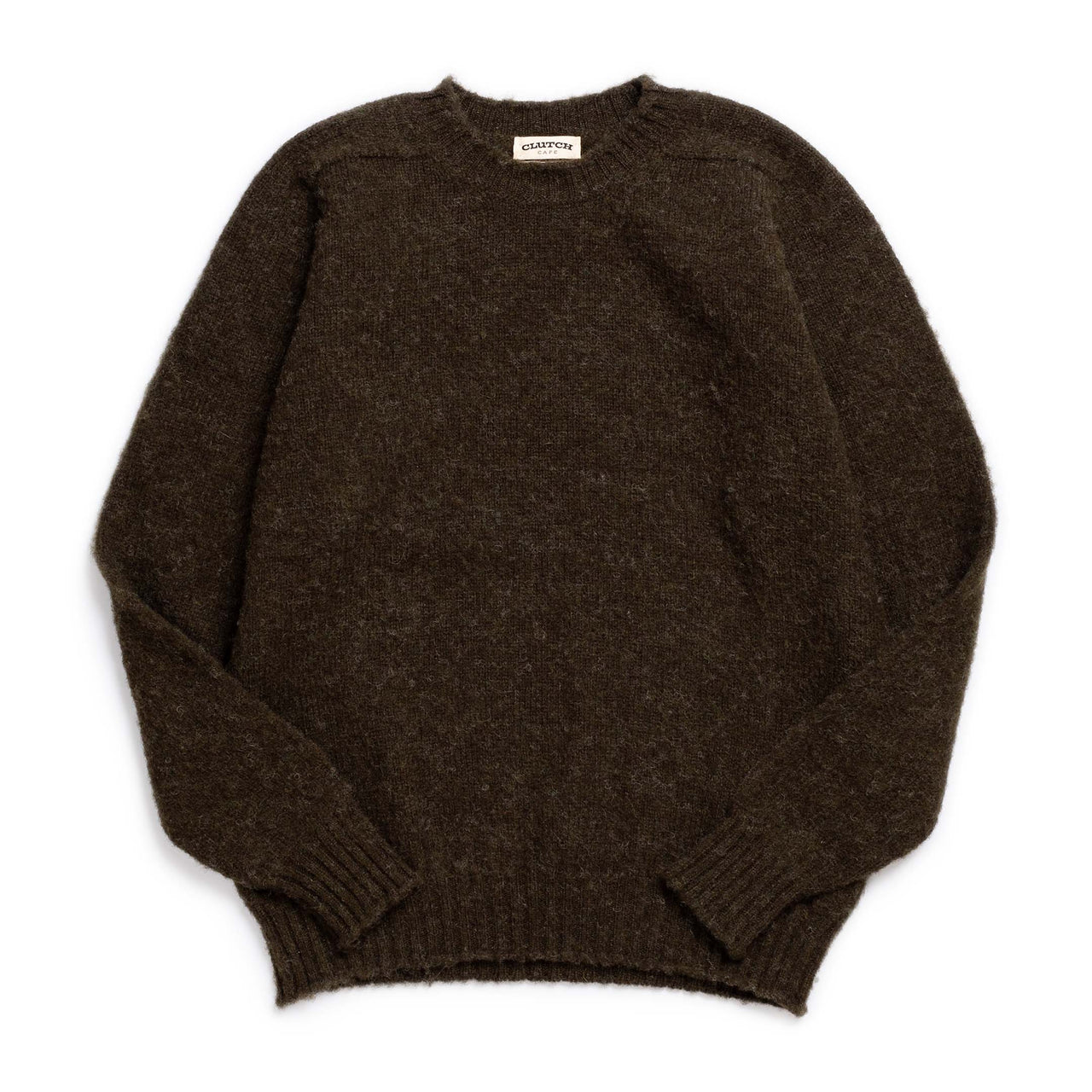 Jamieson's For Clutch Cafe Brushed Shetland Sweater Earth-Knitwear-Clutch Cafe