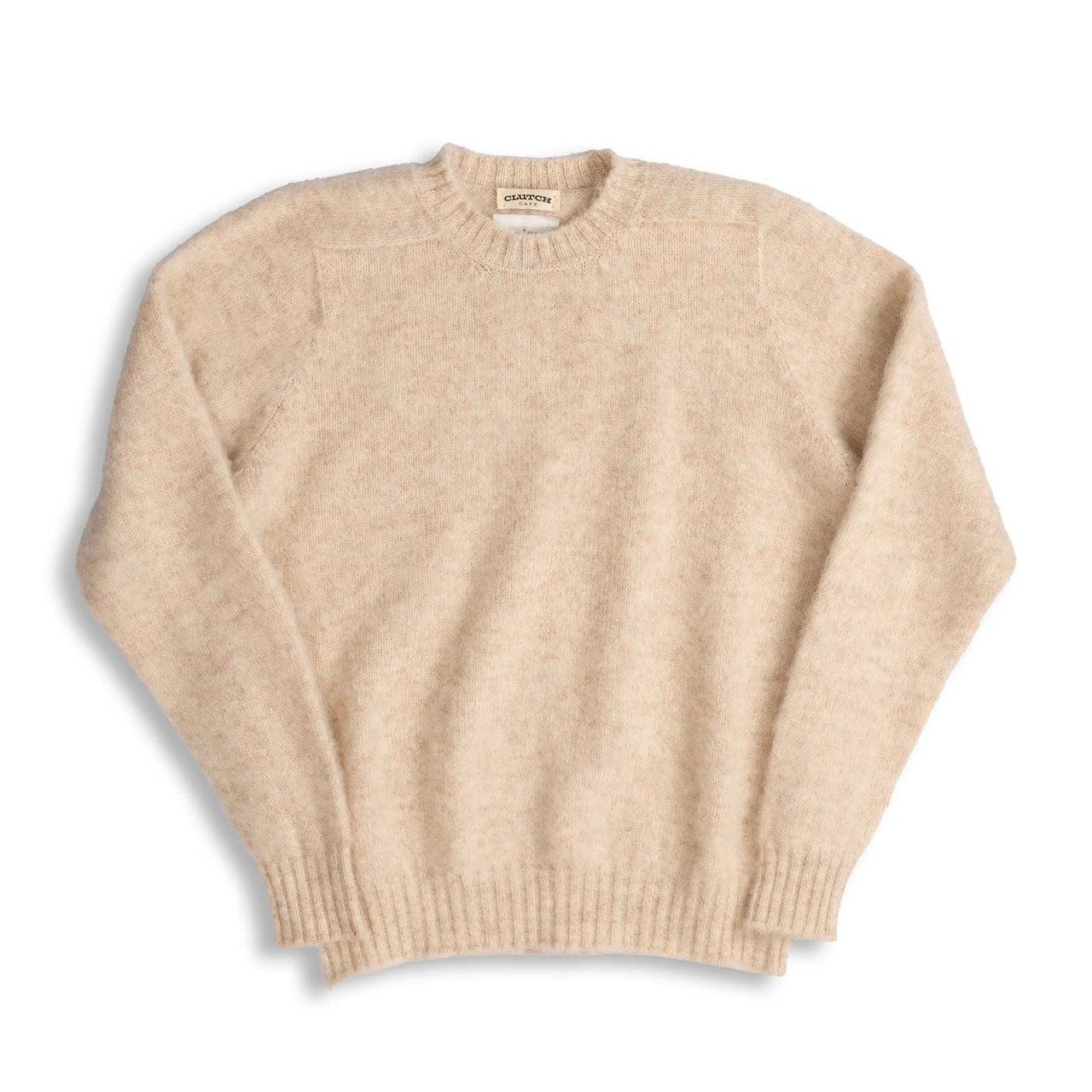 Jamieson's For Clutch Cafe Brushed Shetland Sweater Ivory-Knitwear-Clutch Cafe