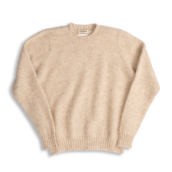 Jamieson's For Clutch Cafe Brushed Shetland Sweater Ivory-Knitwear-Clutch Cafe