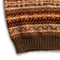 Jamieson's for Clutch Cafe Fair-Isle V-Neck Slip Over Orange x Brown-Knitwear-Clutch Cafe