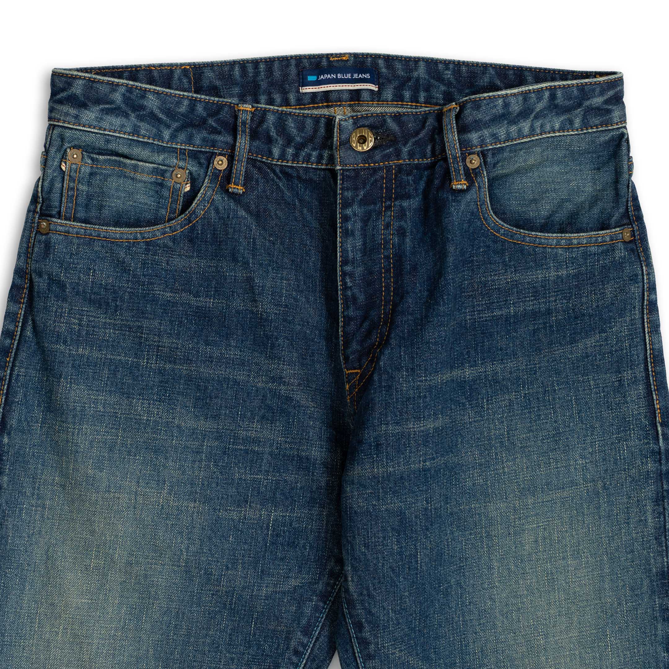 Japan Blue J301 14.8 oz Denim Jean Indigo Vintage Wash-Jean-Clutch Cafe-selvage denim-selfedge denim